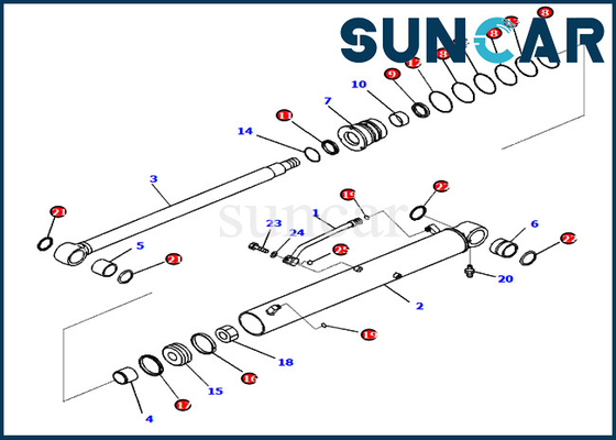 satın al 721-98-00670 Bom Hidrolik Silindir Conta Takımı 7219800670 PC78US-10 Komatsu Servis Kitleri online manufacture