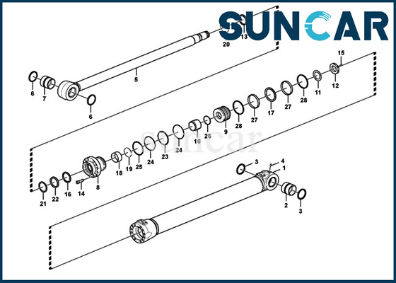 satın al Servis Kitleri VOE14516933 VOE 14516933 SUNCARVO.L.VO EC140D Ağır Ekipman için Bom Silindir Contası Tamir Takımı online manufacture