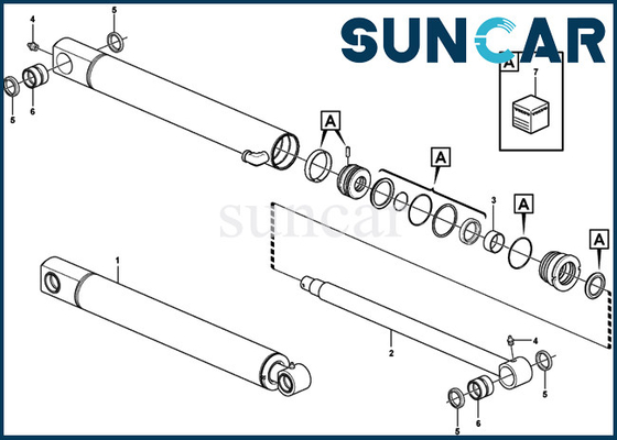 satın al 15077493 EC27C SUNCARVO.L.VO Sızdırmazlık Kiti Aşınma Direnci VOE15077493 Kepçe Kolu Silindir Conta Kiti online manufacture