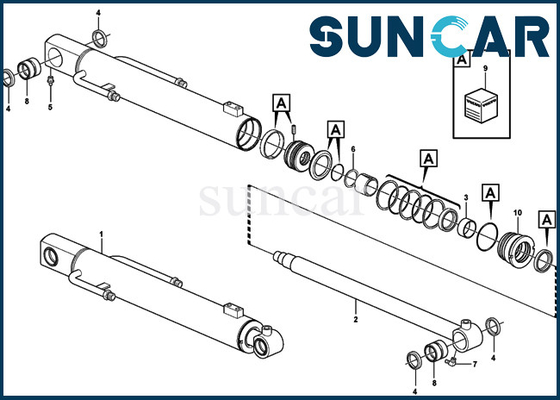satın al EC27C SUNCARVO.L.VO 15077572 Bom Silindiri Tamir Contası Kiti VOE15077572 Ekskavatör Servis Kiti Parçaları online manufacture