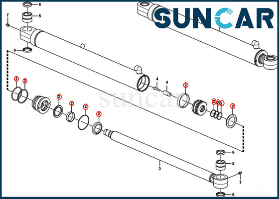 satın al VOE15174600 Kepçe Kolu Silindir Conta Tamir Takımı VOE 15174600 EC35C ECR48C ECR50D SUNCARVO.L.VO Sızdırmazlık Kitleri online manufacture