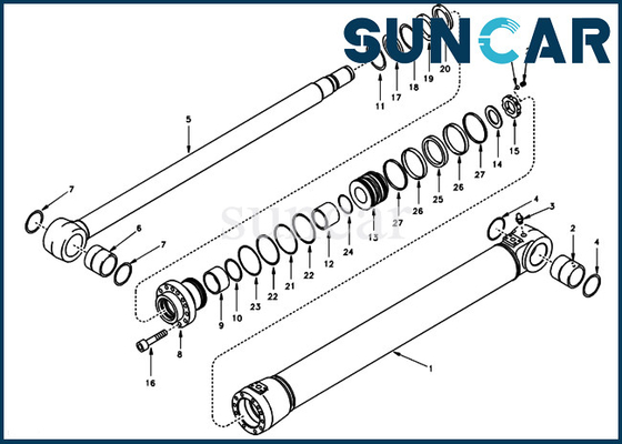 satın al VOE14502215 VOE 14502215 Bom Tamir Contası Kiti Hidrolik Silindir Modellere Uyar SUNCARVO.L.VO EC140 online manufacture