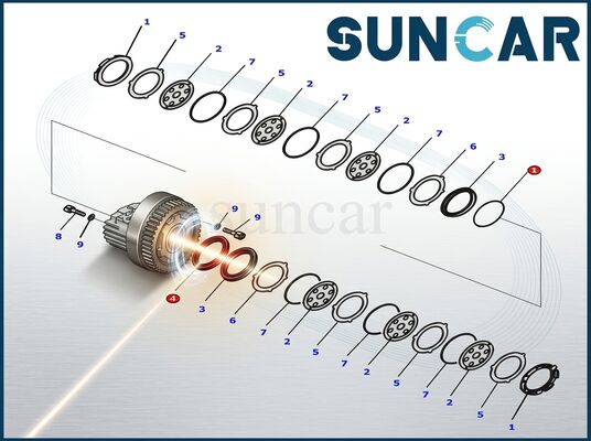 Satın almak 8J6069+5J8375+8J6070 C.A.T için Piston Rod Seal Kit Çevrimiçi üretim