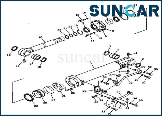 satın al Aşınma Direnci 707-99-74100 Komatsu Riper Sızdırmazlık Kiti Yatırma Silindiri Tamir Takımları online manufacture