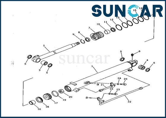 satın al Ekskavatör Sızdırmazlığı 707-98-22020 Bıçak Yatırma Silindiri Conta Kitleri PC28UU Komatsu Servis Kiti online manufacture