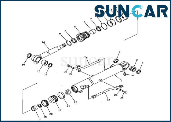 satın al 707-99-14430 Bom Silindiri Komatsu Servis Kiti Ekskavatör PC10-7 İç Parça Sızdırmazlık Kiti online manufacture