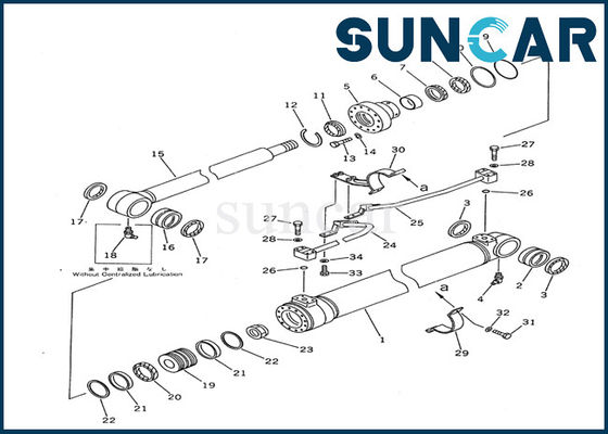 satın al 707-98-36200 Bom Silindir Conta Takımı Komatsu Ekipman Modelleri PC100-5 İç Onarım Servis Takımı online manufacture