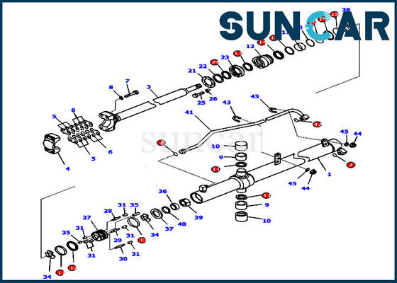 satın al Buldozer Parçaları 707-99-27330 Hidrolik Silindir Conta Takımı D65EX-16 Komatsu Yedek Kitleri online manufacture