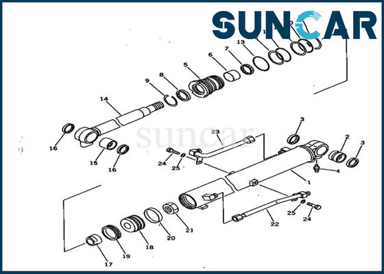 satın al 707-99-15710 Komatsu PC28UU-1 Bom Silindir Conta Kiti Yağ Direnci İç Servis Kitinin Değiştirilmesi online manufacture