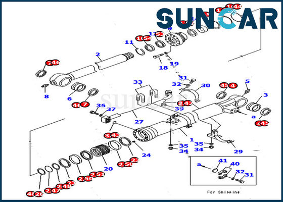 satın al Ekskavatör Silindir Sızdırmazlık Kiti 707-99-37770 Komatsu PC170LC-10 Modeli İçin Kol Hidrolik Tamir Takımları online manufacture
