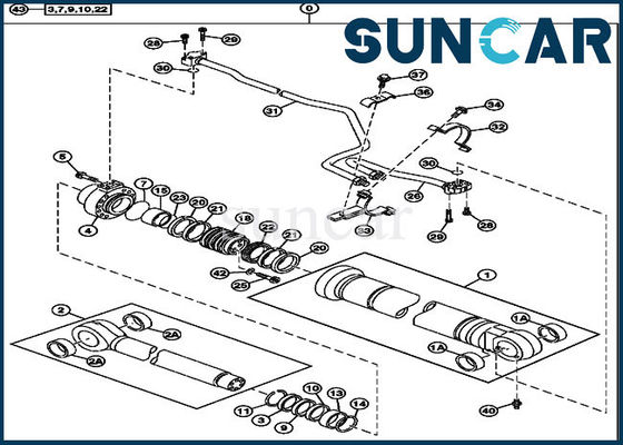 satın al Ekskavatör Yağ Keçeleri 9257531 Bom Silindir Keçesi Tamir Takımı 230CLC John Deere Parçalarına Uyar online manufacture