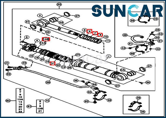 satın al AT264438 Çubuk Kol Silindir Conta Takımı 200LC Ekskavatör John Deere Mekanik Sızdırmazlık Kiti online manufacture