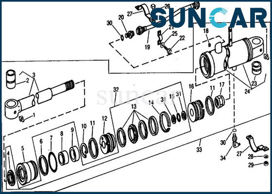 satın al RE21401 Yedek Kalabalık Silindir Conta Takımı 690B John Deere Ağır Ekipmanına Uyar online manufacture