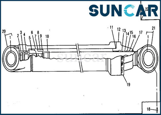 satın al AH144595 Hidrolik Kol Silindiri Tamir Contası Takımı 690ELC John Deere Modellerine Uyar online manufacture