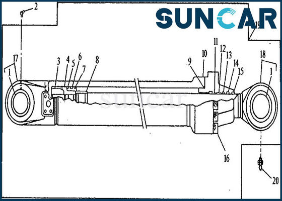 satın al AH144594 Bom Conta Takımı Hidrolik Silindir Tamir Takımı 653G 690ELC John Deere'a Uyar online manufacture