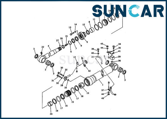 satın al 707-98-45220 Kova Silindir Conta Takımı Komatsu Ekskavatör Modeli PC200-5 İç Tamir Takımına Uyar online manufacture