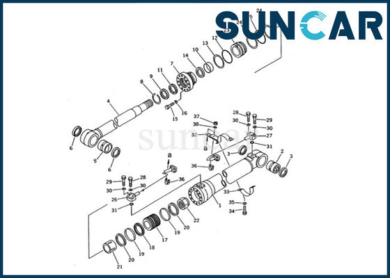 satın al 707-99-47600 Bom Silindir Conta Takımı Komatsu PC200-5 ekskavatör iç parçaları sızdırmazlık servis kiti online manufacture