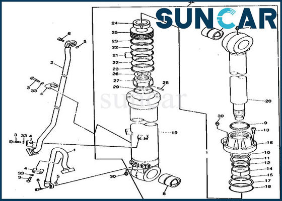 satın al TH103347 Seal Repair Kit Deere Excavator Arm Cylinder Service Kits online manufacture