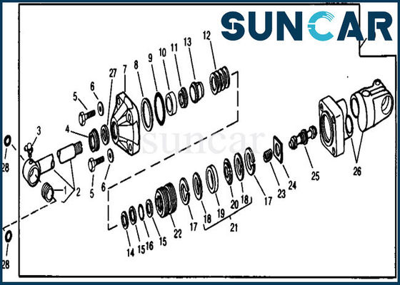 satın al RE21201 Yedek Bom Silindir Sızdırmazlık Kiti 890 990 JOHN DEERE Ekipmanına Uyar online manufacture
