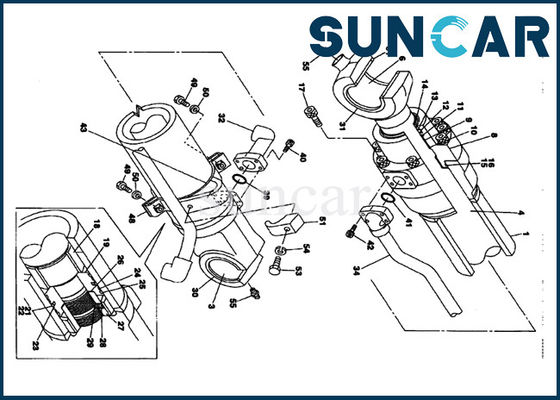 satın al LZ00450 CASE Ekskavatör Kepçe Silindir Conta Kiti Model CX130 CX135SR CX210LR CX240LR Uyar online manufacture