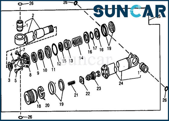 satın al AR105293 Hidrolik Silindir Deere Parçaları 890 Kalabalık Conta Tamir Takımı Ekskavatör Servis Takımları online manufacture