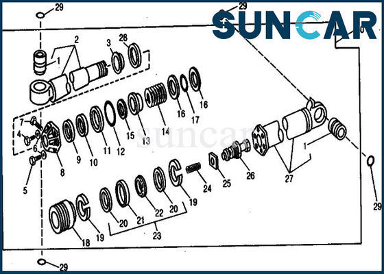 satın al RE21195 Yedek Kalabalık Silindir Conta Takımı 890 990 John Deere Hidrolik Servis Kitleri online manufacture