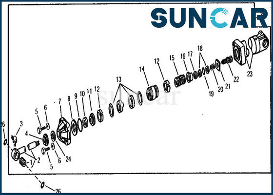 satın al RE21210 Hidrolik Yedek Bom Silindir Keçe Takımları 890A John Deere Onarım Yağ Keçesi online manufacture