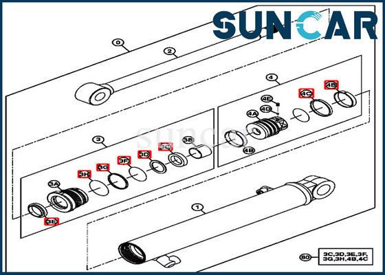 satın al Deere Conta Kitleri 4667621 Açıklıklı Silindir Sızdırmazlık Kiti Ekskavatör 17D Modellerine Uyar online manufacture