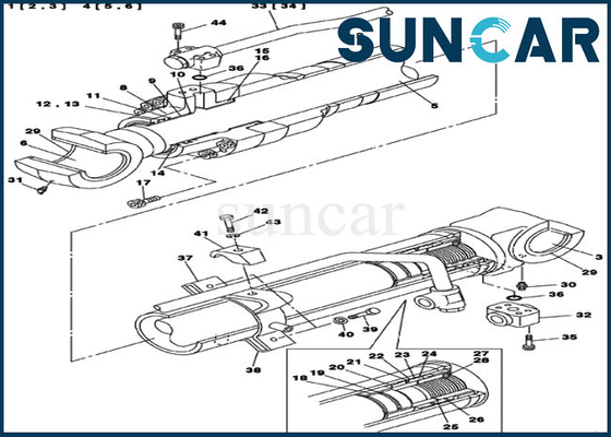 satın al LZ00453 Bom Silindir Sızdırmazlık Kiti CASE CX135SR Hidrolik Tamir Conta Takımları online manufacture