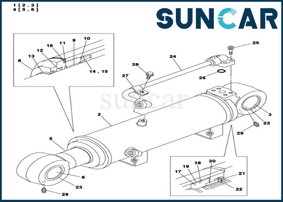 satın al LZ00457 Dozer Bıçağı Silindir Tamir Sızdırmazlık Kiti CASE CX135SR Mekanik Salmastra Parçalarına Uyar online manufacture