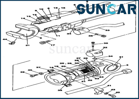 satın al LZ008960 Kol Silindir Contası Tamir Takımı CX225SR Kasa Mekanik Yağ Sızdırmazlık Takımı online manufacture