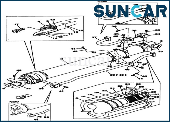 satın al LZ00484 Kepçe Tamir Conta Kiti Kasa CX350 Ekskavatör Silindir Değiştirme Servis Kiti online manufacture