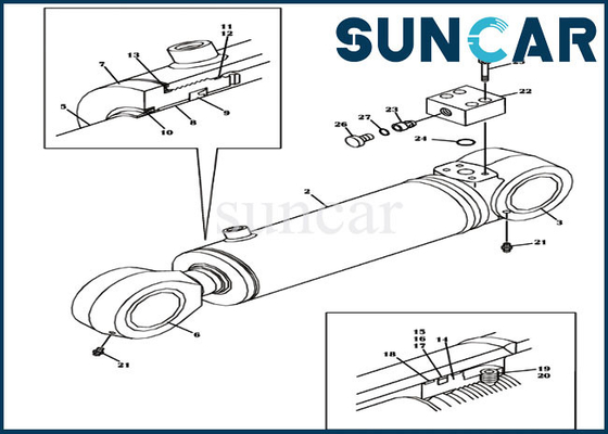 satın al LZ00621 CX460 CX470B CX470C CASE için Karşı Ağırlık Silindir Conta Tamir Takımı online manufacture