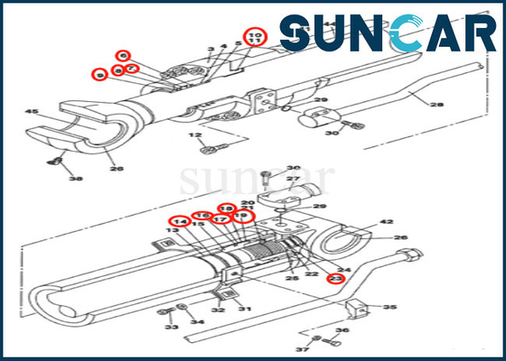 satın al LZ009350 Kol Silindir Sızdırmazlık Kiti Tamir Conta Takımı CASE CX130B CX145C SR Ekskavatöre Uyar online manufacture