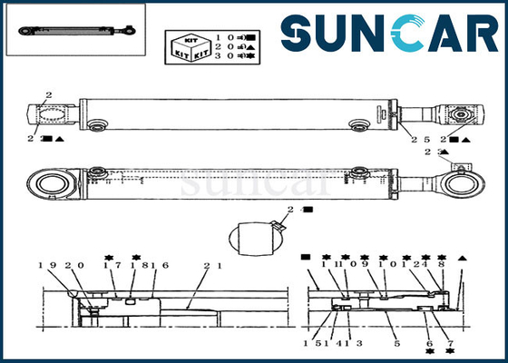 satın al Salıncak Silindir Conta Takımı 72275471 CX16B Mini Paletli Ekskavatör için Kasa Tamir Takımı online manufacture