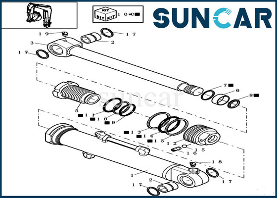 satın al Standart Silindir Kitleri 72275474 Dozer Bıçağı Conta Tamir Takımı CX16B CASE Ağır Ekipmanlarına Uyar online manufacture