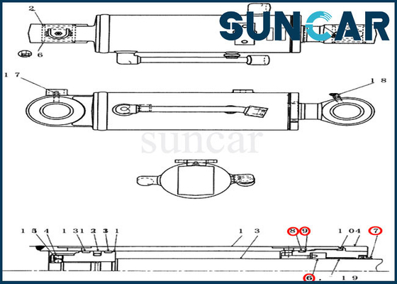 satın al PX01V00043R300 Dozer Silindir Conta Tamir Takımı CASE CX36B CX31B Ekskavatör Conta Kitine Uyar online manufacture