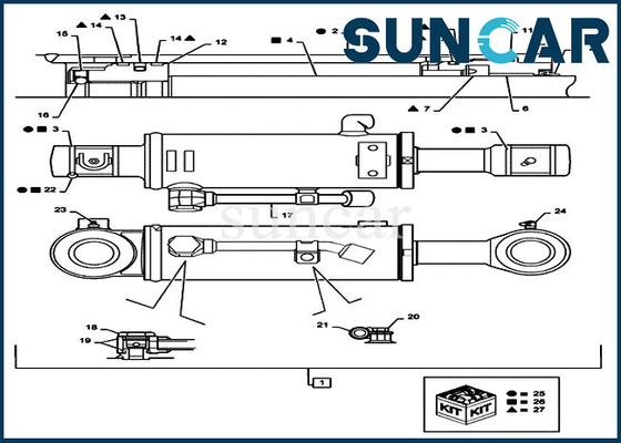 satın al Mini Ekskavatör PX01V00073R300 Dozer Tamir Conta Takımı CASE CX36B CX31B Hidrolik Silindir Kitleri online manufacture