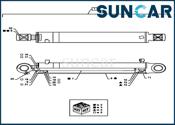satın al PS01V00004R400 Döner Silindir Piston Mili Sızdırmazlık Kiti Kasa CX55B Ekskavatör Değiştirme Kitleri online manufacture