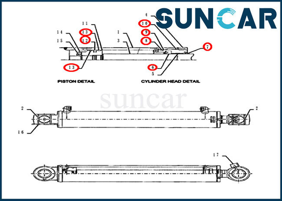 satın al PY01V00053R300 Salıncak Silindir Conta Takımı CX55BMSR Model Paletli Ekskavatör Kasası Hidrolik Tamir Takımları online manufacture