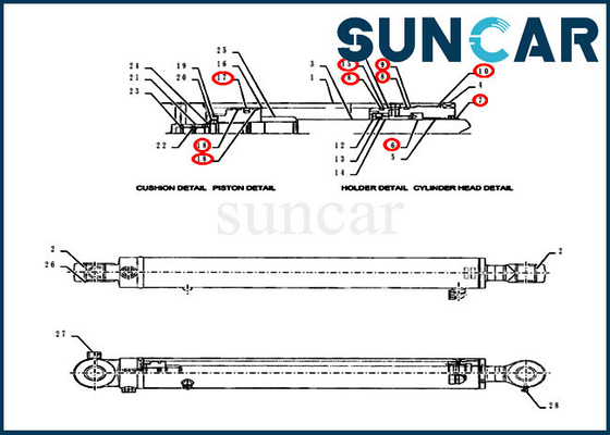 satın al PY01V00050R300 Kol Silindiri Değiştirme Conta Takımı CX55BMSR Ekipman Modellerine Uyar online manufacture