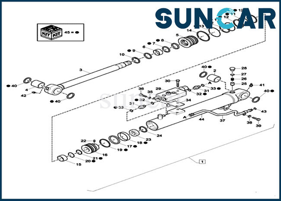 satın al Ekskavatör Tamir Contası Kiti XKCD-03427 XKCD03427 Kepçe Silindir Değiştirme Kitleri CX26C Kılıfına Uyar online manufacture