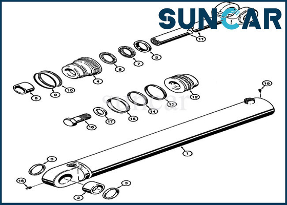 satın al Kova Silindir Conta Kiti 1543279C1 Hidrolik Değiştirme Servis Kiti CASE 721C 621C 721B Yükleyiciye Uyar online manufacture