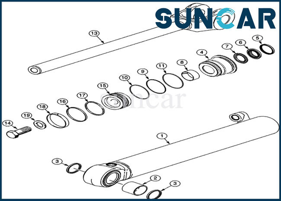 satın al 360979A1 Kaldırma Yağ Keçesi Kiti Lastikli Yükleyici Çantası 521D 521F 521E Hidrolik Silindir Sızdırmazlık Kiti online manufacture