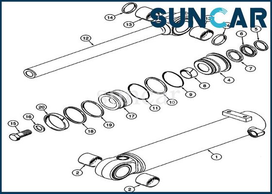 satın al Loder Conta Tamir Takımı 360982A1 521D 621D 621F CASE için Kova Silindir Değiştirme Kiti online manufacture
