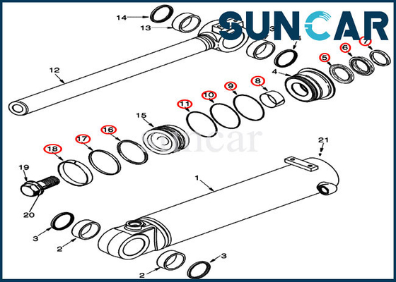 satın al 87434291 Kova Conta Kiti CASE Eğim Silindiri Sızdırmazlık Kiti 521D 521F 621D 621G Tekerlekli Yükleyiciye Uyar online manufacture