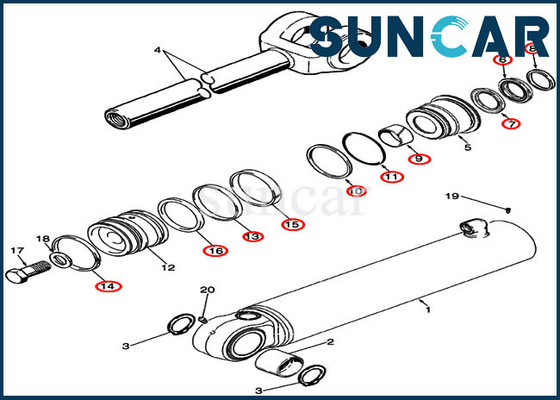 satın al Kasa Direksiyon Conta Kiti 87363451 Silindir Değiştirme Kitleri 921G 821E 921F 821G Yükleyiciye Uyar online manufacture