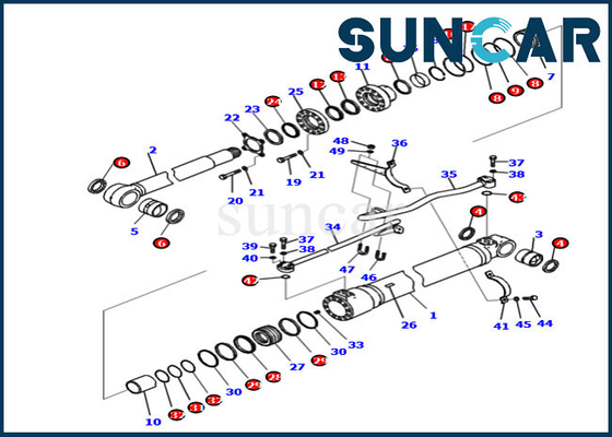 satın al PC200-8M0 Komatsu 707-99-47060 Bom Contası Tamir Takımı 7079947060 Ekskavatör Hidrolik Silindir Takımları online manufacture