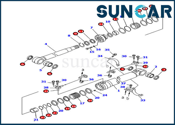 satın al 707-99-47790 7079947790 Bom Servis Kiti Denizaşırı Versiyon PC220-7 PC200LC-7 Komatsu Silindir Conta Kiti online manufacture