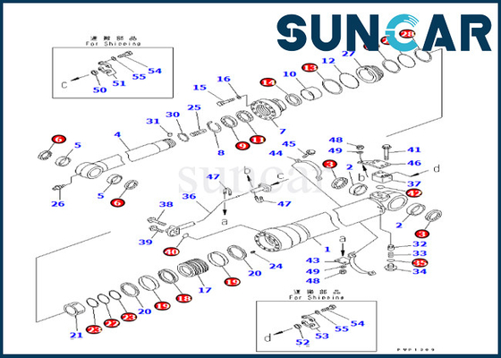 satın al Komatsu Kol Silindir Conta Kiti 7079959620 707-99-59620 PC270-7 PC270LC-7L PC270LL-7L için online manufacture